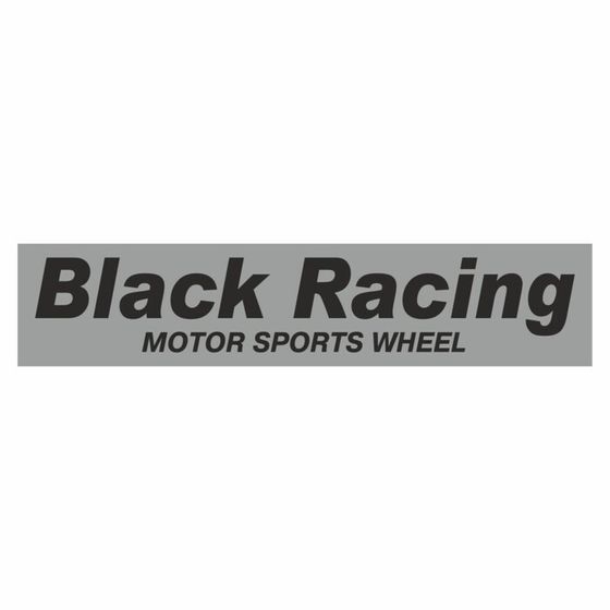 Полоса на лобовое стекло &quot;BLACK RACING&quot;, серебро, 1220 х 270 мм