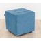 !09 Пуф «Сидней лайт», 400 × 400 × 400 мм, велюр, цвет синий