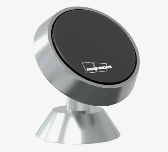 Автомобильный держатель More Choice C02 серебристый магнитный для 4.5&quot;-7&quot; (4627151196428)