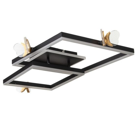 Люстра &quot;Бабочки Трио&quot; 54Вт LED 6000К черный 65х45х10см BayerLux