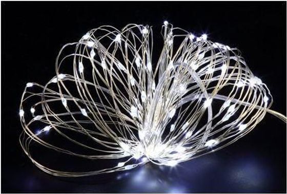 Гирлянда роса Funray Нить SE-STRING-550W 5м холодный белый серебристый