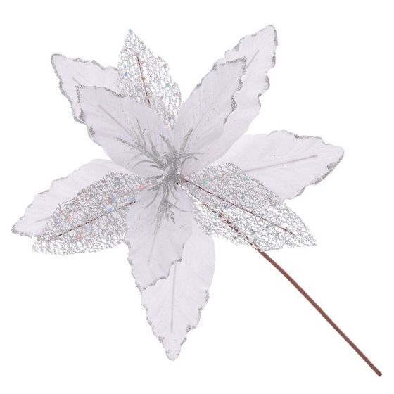 Цветок искусственный &quot;Пуансеттия&quot;, L31 W31 H38 см, 2в.