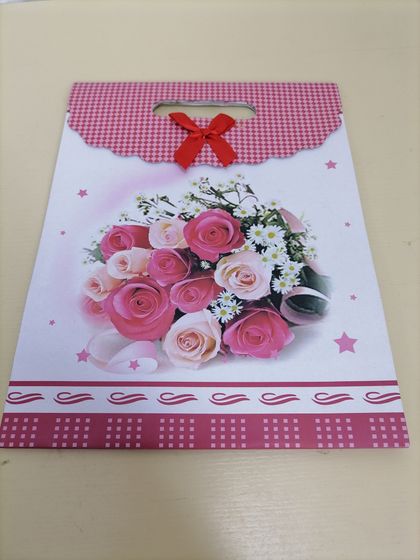 !Пакет подарочный (бумага, плотность 250г/м2), L24 W10.5 H32 см, 4в.