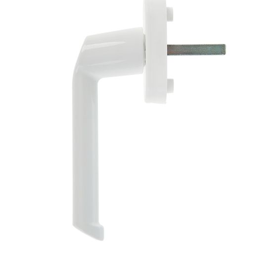 !09 Ручка оконная (набор 3 штуки) Комфорт 02, металлическая, белая