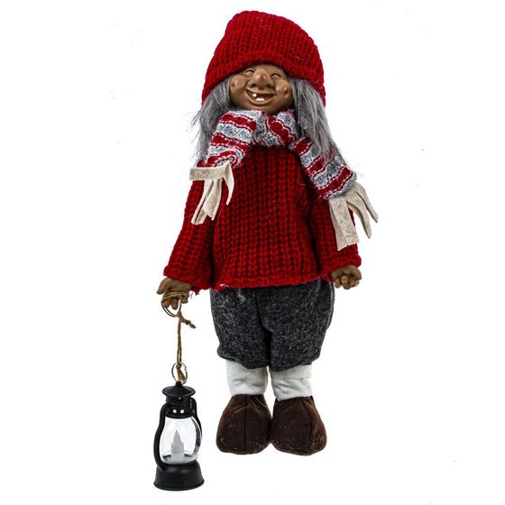 Игрушка набивная с подсветкой &quot;Гном&quot; (LR54х3), L17 W10 H60/35 см, 2в.