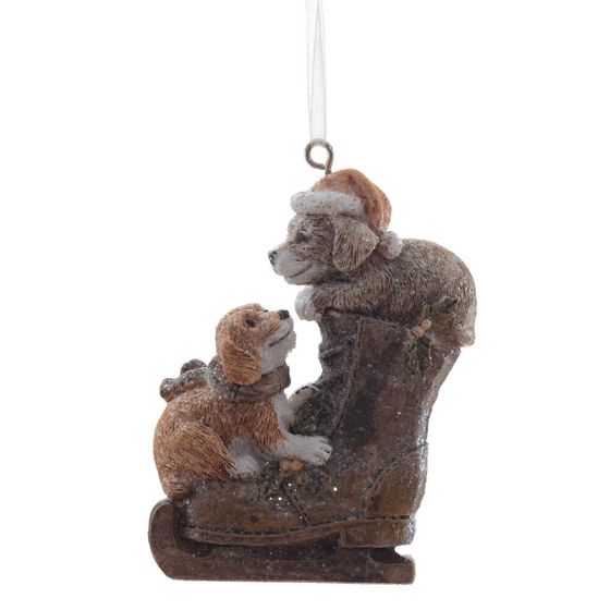 Изделие декоративное подвесное &quot;Кот/Пес&quot;, L6 W2 H8 см, 2в.