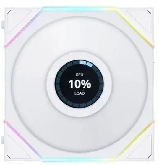Вентилятор Lian-Li Uni Fan TL 120 LCD Reverse ARGB 120х120x28 белый 7-pin 31дБ (G99.12RTLLCD1W.00) Ret