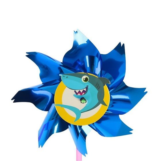 !Ветерок с фольгой «Акула», 36 см