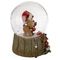 Фигурка декор в стекл шаре &quot;Гном и Олень&quot; (муз с ключ), D 10 см, L10 W10,5 H14 см