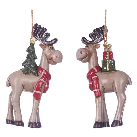 Фигурка декоративная подвесная &quot;Олень&quot;,  L5,5 W2,5 H11 см, 2в.