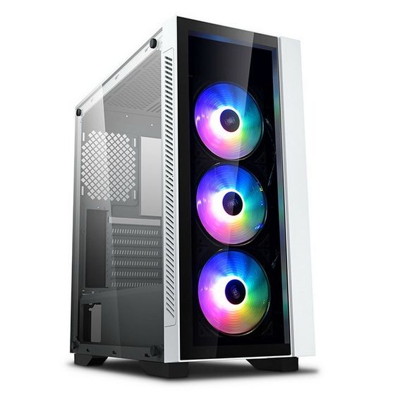 Корпус Deepcool MATREXX 55 V3 ADD-RGB WH 3F White, E-ATX, CPU Height 160mm, VGA max 370mm, USB 2.0 x 2, USB 3.0 x «1, Audio x 1, Mic x 1, int. 3.5»/2