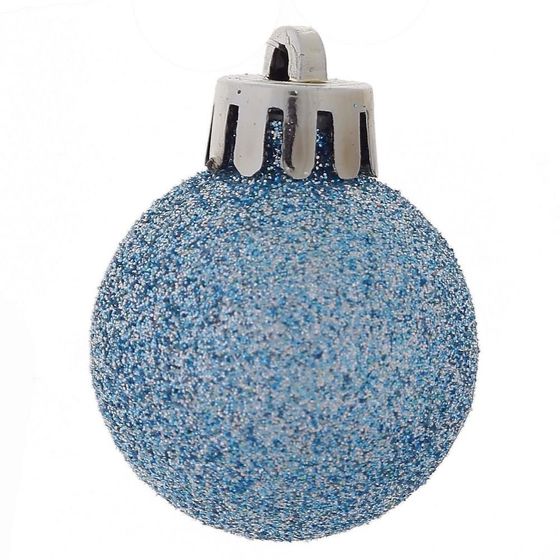 Набор из 24шт, Украшение новогоднее Шар &quot;Нежное сияние&quot;, D 6 см, L6 W6 H7 см