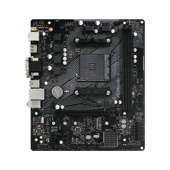 Материнская плата Asrock B550M-HDV, AM4, B550, 2xDDR4, VGA, DVI, HDMI, mATX