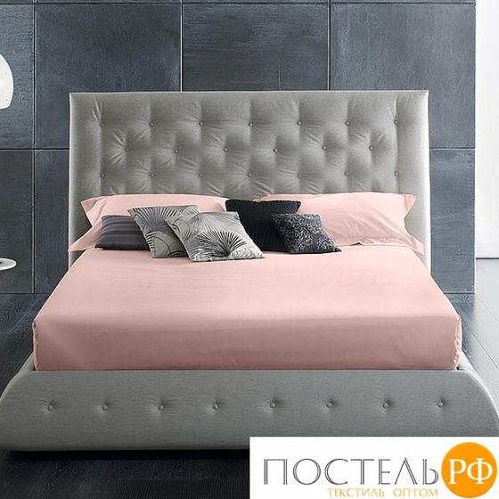 114911502-сгL09 Простыня Satin Luxe (без резинки) 215х220 чайная роза