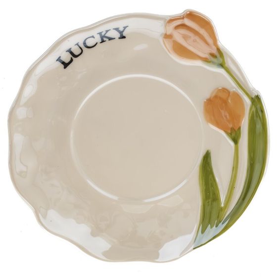 Чашка с блюдцем и ложкой, 240 мл, L15 W15 H7,5 см, дизайн микс