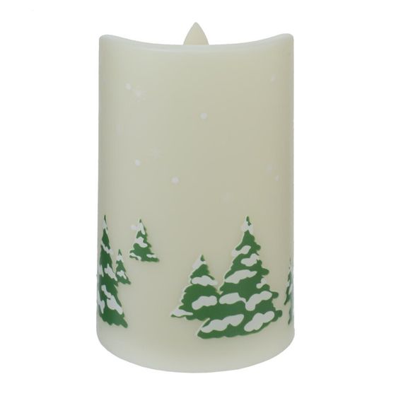 Изделие декоративное &quot;Свеча&quot; (подсвет, AAAх3 н/п) L7,5 W7,5 H12,5 см, 2в.