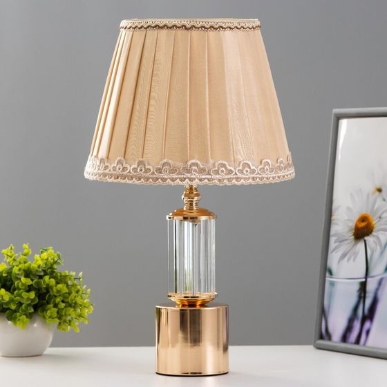 Настольная лампа «Кади» Е27 40 Вт золото 25×25×42 см RISALUX