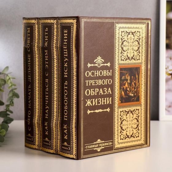 Сейф-книга многотомник &quot;Основы трезвого образа жизни&quot; 25х19х16,5 см