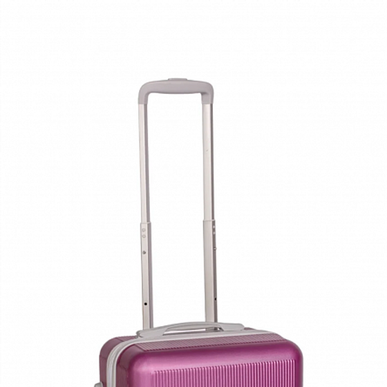 Чемодан APPATITE сиреневый S ABS с контрастными молниями