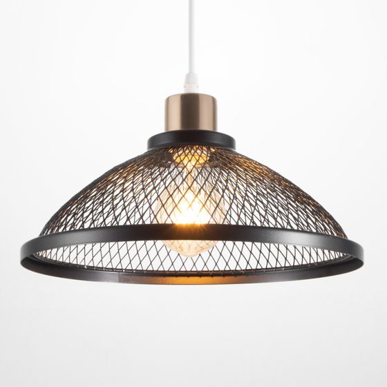 !09 Люстра Густав черный/золото 28х28х20(80)см.