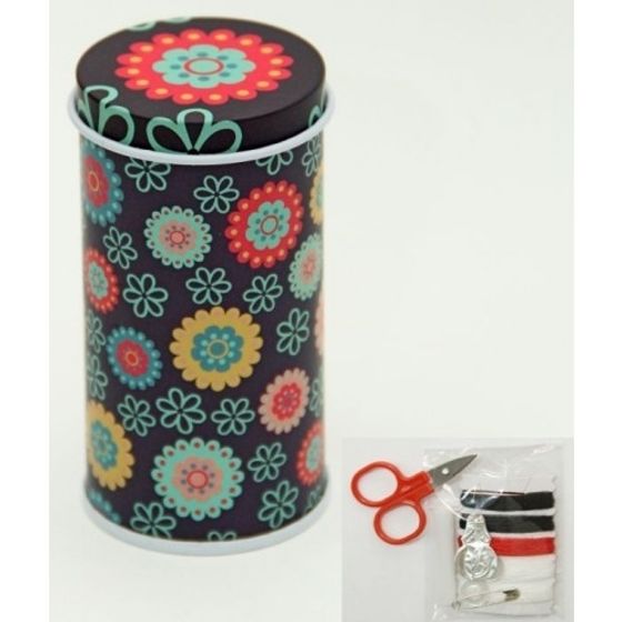 !09 Набор для рукоделия &quot;Цветочный орнамент&quot;(Нитки+иголки+ножницы)