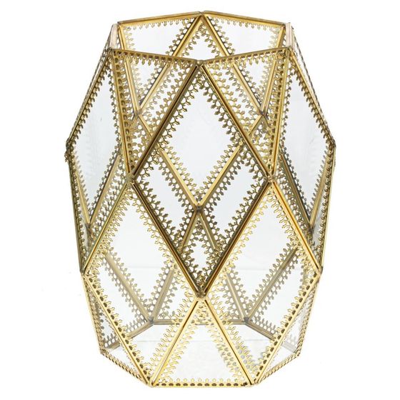 Ваза для искусственных цветов, L16 W16 H22 см