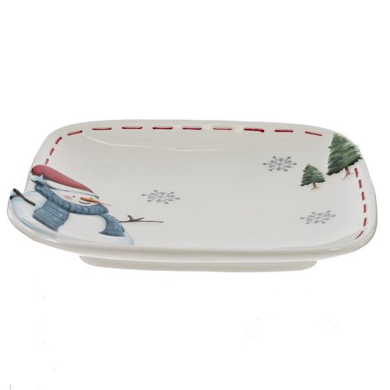 Блюдо &quot;Веселый Новый год&quot;, L20,5 W20 H3 см