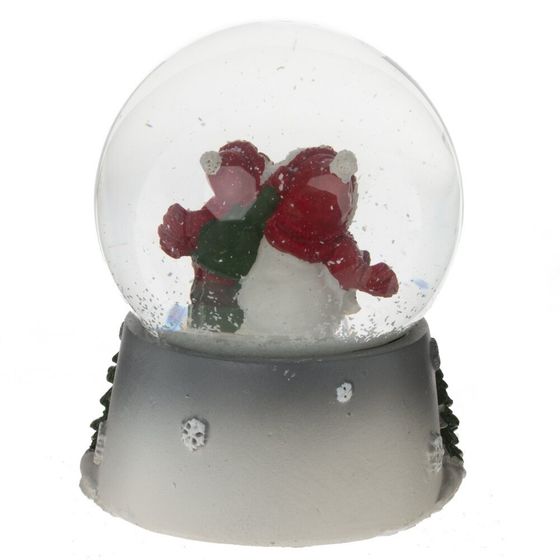Фигурка декоративная &quot;Снеговик&quot; в стекл шаре, L7 W7 H8,5 см, 2в.