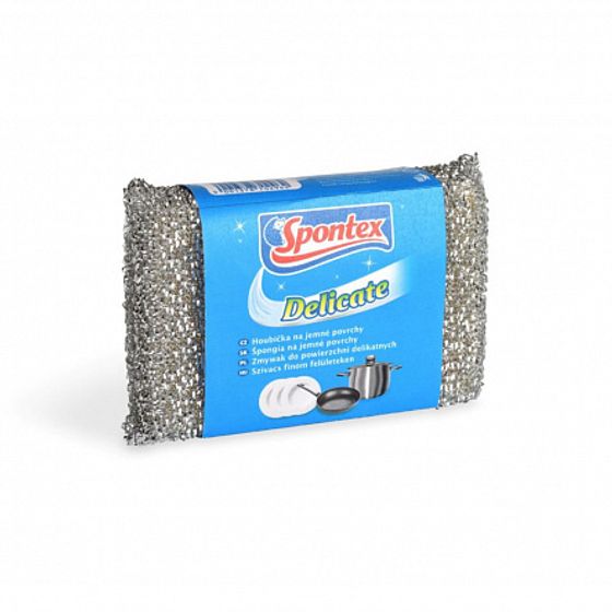 Губка DELICATE металлизированная 1шт