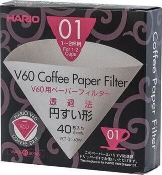 Фильтры Hario V60-01, 40 штук