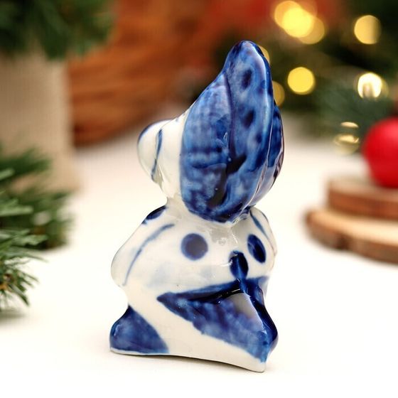 !09 Сувенир(набор 2 штуки) "Дракоша Дымка", гжель