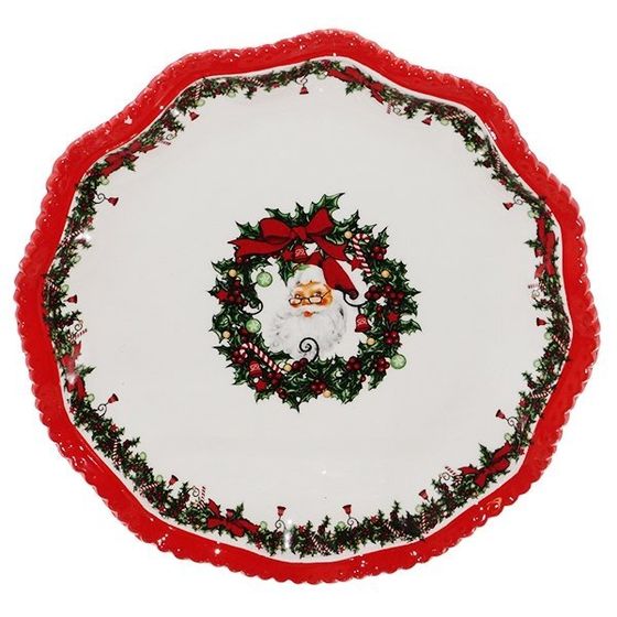 Тарелка &quot;Санта Клаус&quot;, L31 W30,5 H2,5 см