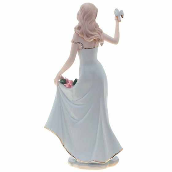 Фигурка декоративная &quot;Девушка с птичкой&quot;, Д20 Ш13 В35 см