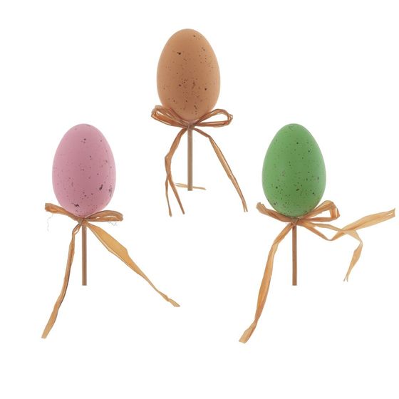 Изделие декоративное (вставка) "Яйцо пасхальное" (3,5*5,5) (блок 12 шт), L4 W4 H25 см, 3в.