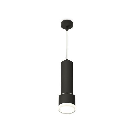 Светильник подвесной с акрилом Ambrella light, XP8111009, GX53 LED 12 Вт, цвет чёрный песок, белый матовый, прозрачный