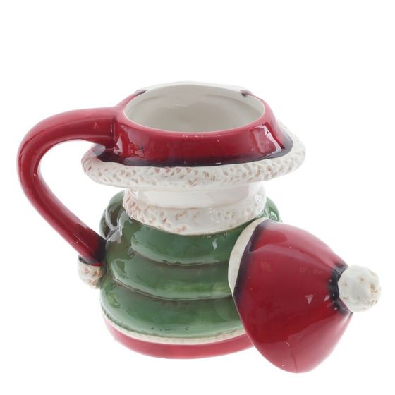 Кружка с крышкой &quot;Снеговик&quot;, 500 мл, L14 W10 H17 см, 2в.