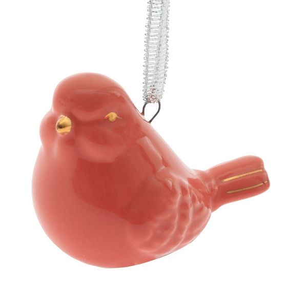 Украшение новогоднее &quot;Птичка&quot;, L6 W5 H5 см, 2в.