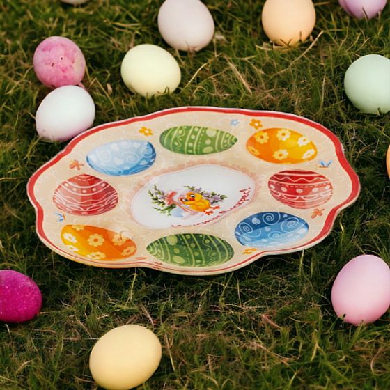 Тарелка СВЕТЛАЯ ПАСХА для 8 яиц