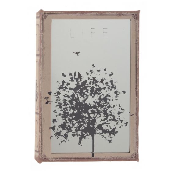 Ключница с зеркальным элементом, L16 W5 H24 см