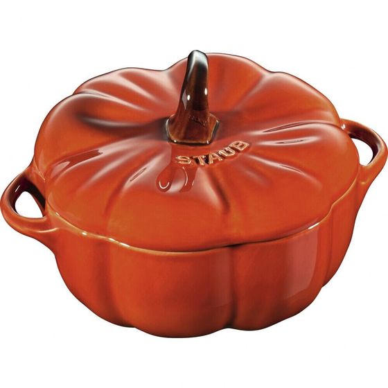 Staub Special Cocotte 0,7 L Pomarańczowe Kokilka Naczynie DO Zapiekania Ceramiczne Z Pokrywką