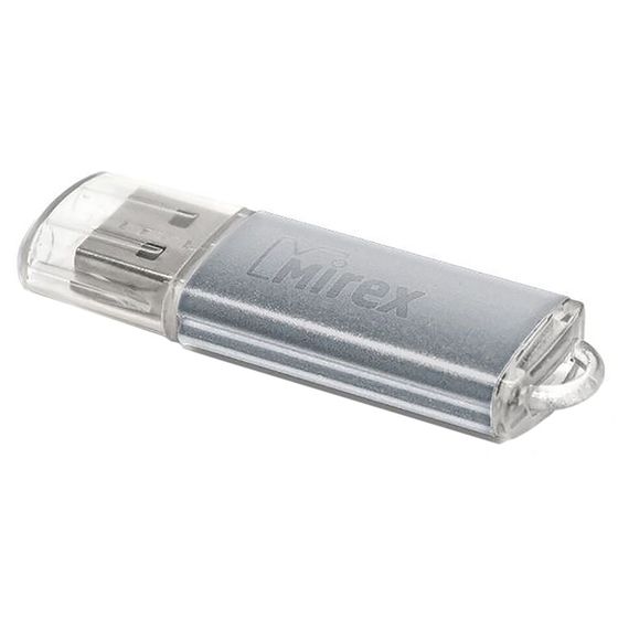 Флешка Mirex UNIT SILVER, 32 Гб, USB2.0, чт до 25 Мб/с, зап до 15 Мб/с, серебристая