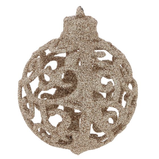 Набор из 6шт Украшение новогоднее "Шар", D 6 см, L6 W6 H7 см