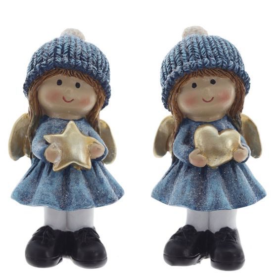 Фигурка декоративная "Ангел", L4,5 W4,5 H9,5 см, 2в.