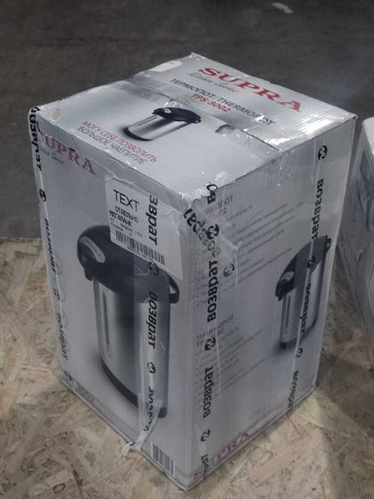 УЦЕНКА-Термопот Supra TPS-3002 3л. 700Вт черный/серебристый-(вмятина на корпусе, плохая упаковка)