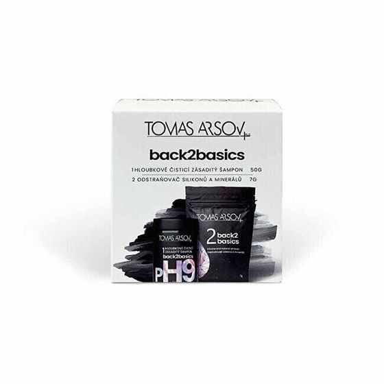 Tomas Arsov Back2 Basic Hair Care Set Набор: Шампунь щелочной для глубокого очищения 50 г + Порошок для удаления силикона и минералов 7 г