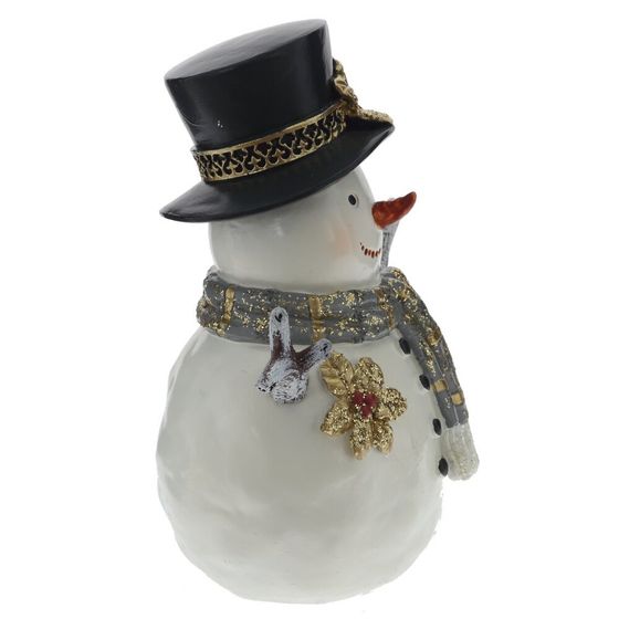 Фигурка декоративная "Снеговик", L13 W8,5 H15,5 см