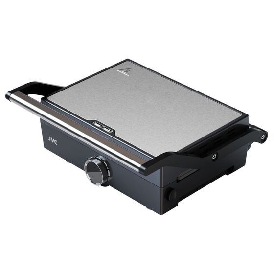 Электрогриль JVC JK-GR205 1000Вт серебристый