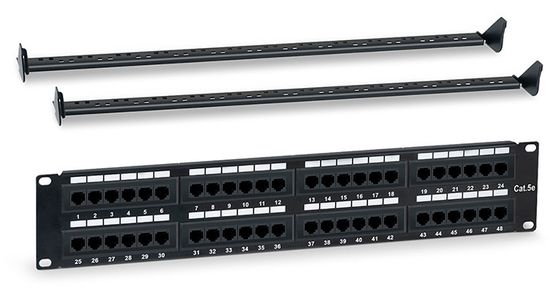 Патч-панель WRline WR-PL-48-C5E-D 19&quot; 2U 48xRJ45 кат.5e