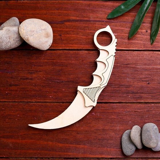 !09 Набор из 2-х штук: Сувенир деревянный «Керамбит»