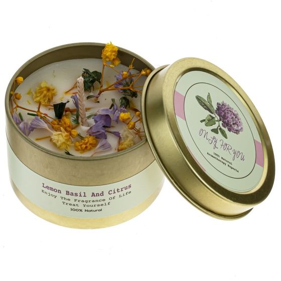 Свеча ароматическая (блок микс 4шт), D 6 см, L6 W6 H4 см, 4в.